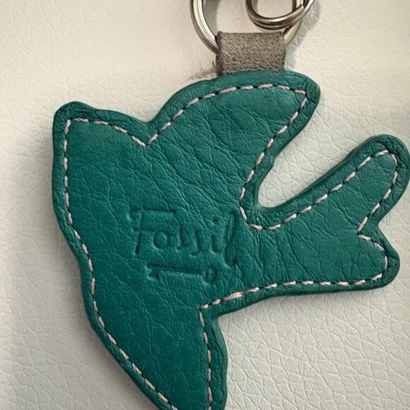 Fossil Watch with Brown Leather Band and Fossil Leather Key Fob - Picture 9 of 9